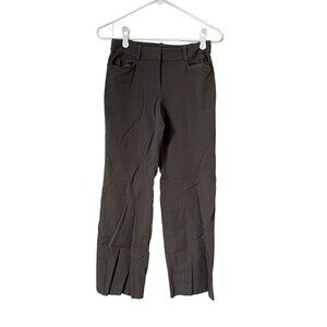 Ann Taylor Petite gray business casual pants pockets buttons comfortable